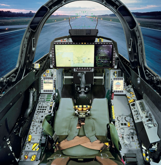 Cockpit caça militar